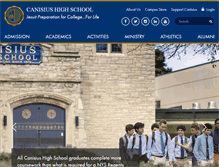 Tablet Screenshot of canisiushigh.org